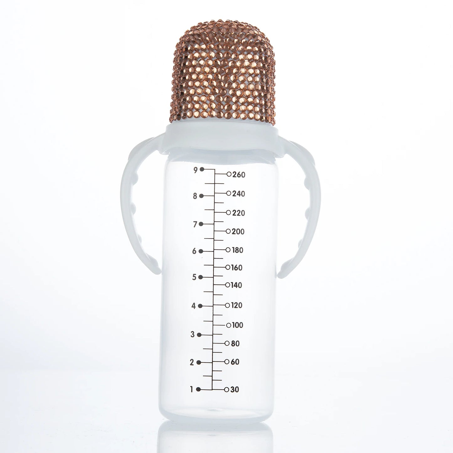 260ml Bling Baby Bottle Anti-Colic with Easy-to-Clean Design and Soft Silicone Nipple, BPA, Phthalate Free, Baby Shower Gift