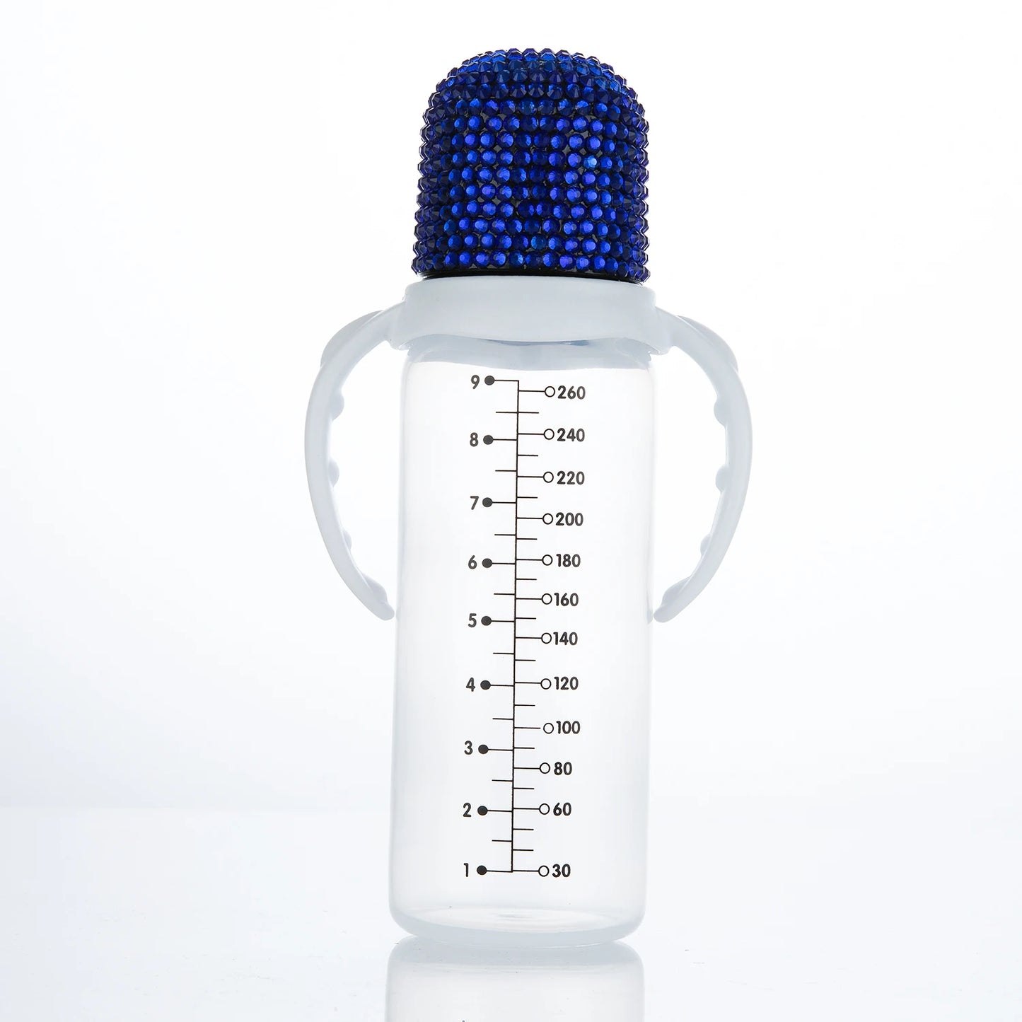 260ml Bling Baby Bottle Anti-Colic with Easy-to-Clean Design and Soft Silicone Nipple, BPA, Phthalate Free, Baby Shower Gift