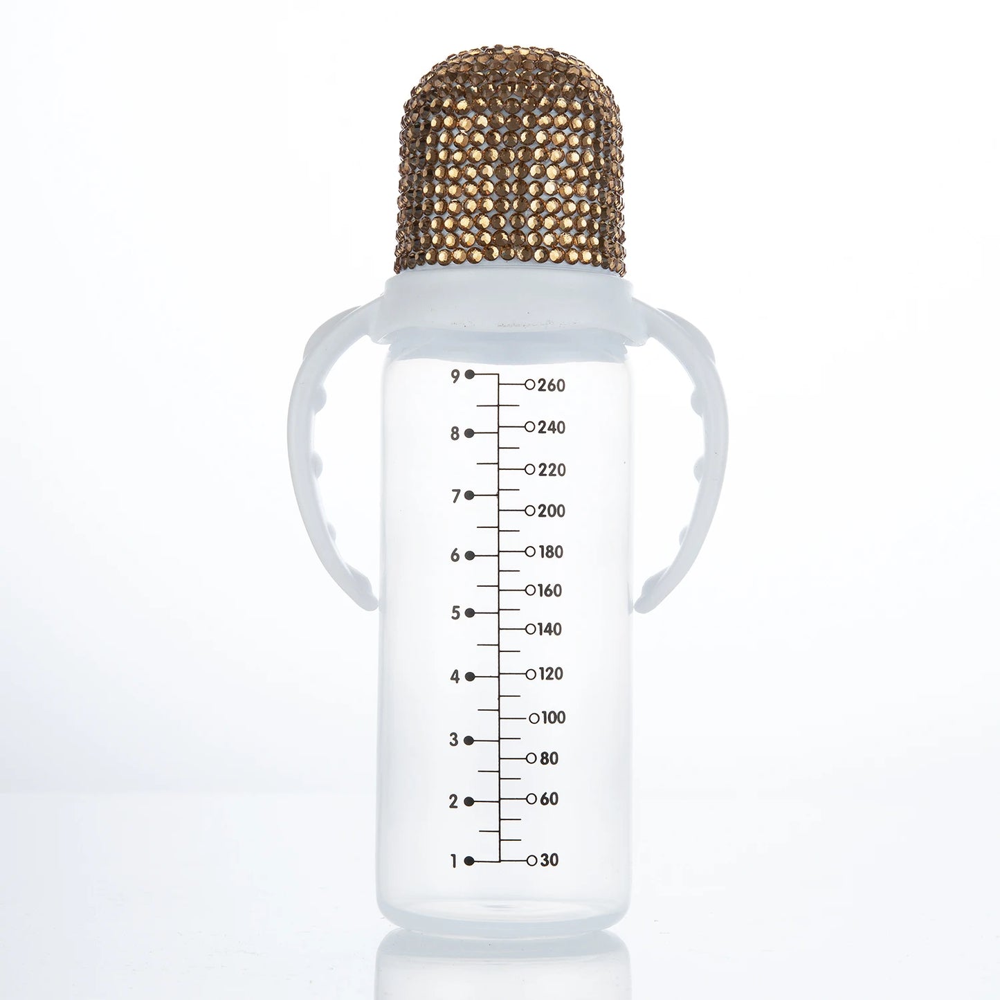 260ml Bling Baby Bottle Anti-Colic with Easy-to-Clean Design and Soft Silicone Nipple, BPA, Phthalate Free, Baby Shower Gift