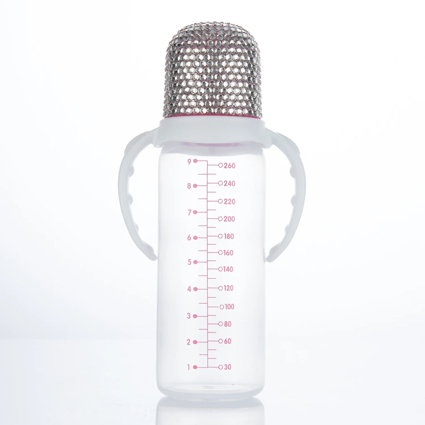 260ml Bling Baby Bottle Anti-Colic with Easy-to-Clean Design and Soft Silicone Nipple, BPA, Phthalate Free, Baby Shower Gift