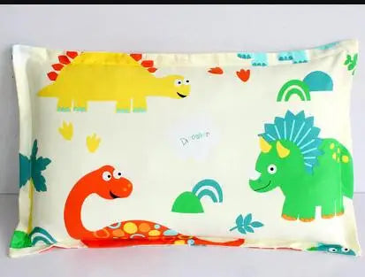 1 Piece Infant Pillowcase 30x50cm 100% Cotton Baby Pillow Cover Cartoon Bedding Replace Anti-dirty Pillow Cases For Kids Toddler