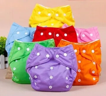 10 Pcs/Lot Baby Diaper One-Size Adjustable Washable Cloth Nappy Urine Pants for 3-12KG