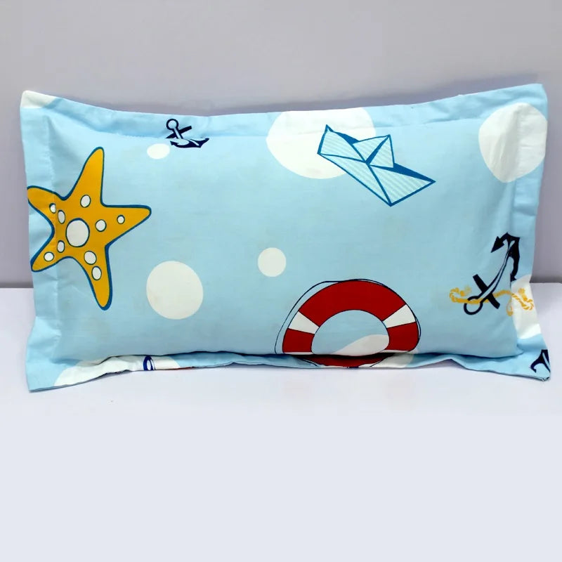 1 Piece Infant Pillowcase 30x50cm 100% Cotton Baby Pillow Cover Cartoon Bedding Replace Anti-dirty Pillow Cases For Kids Toddler