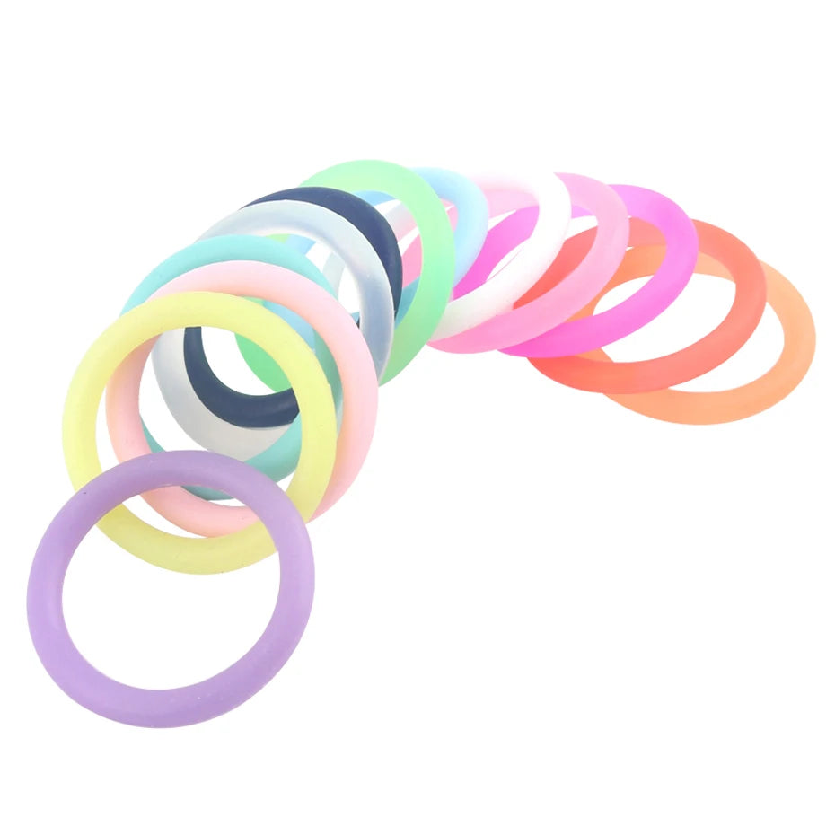5pcs Rubber Circle 22mm Soother Clip Silicone Ring Baby Accessories Dummy Pacifier Holder Clip Adapter for MAM Ring Baby Teether