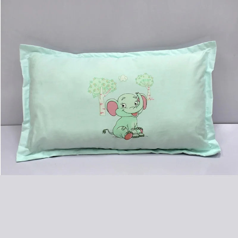 1 Piece Infant Pillowcase 30x50cm 100% Cotton Baby Pillow Cover Cartoon Bedding Replace Anti-dirty Pillow Cases For Kids Toddler