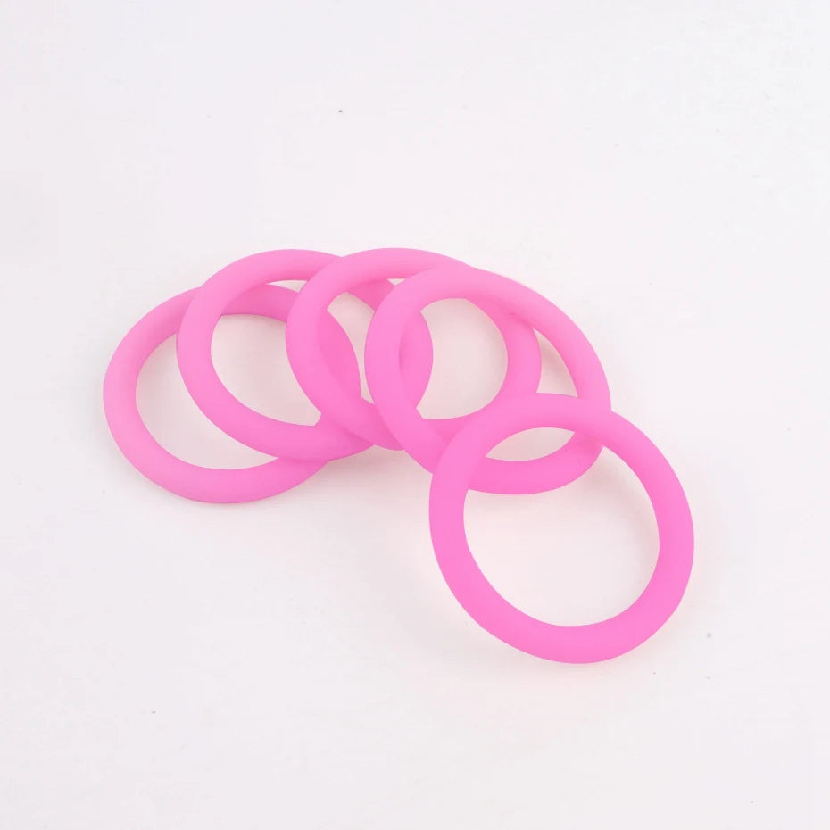 5pcs Rubber Circle 22mm Soother Clip Silicone Ring Baby Accessories Dummy Pacifier Holder Clip Adapter for MAM Ring Baby Teether