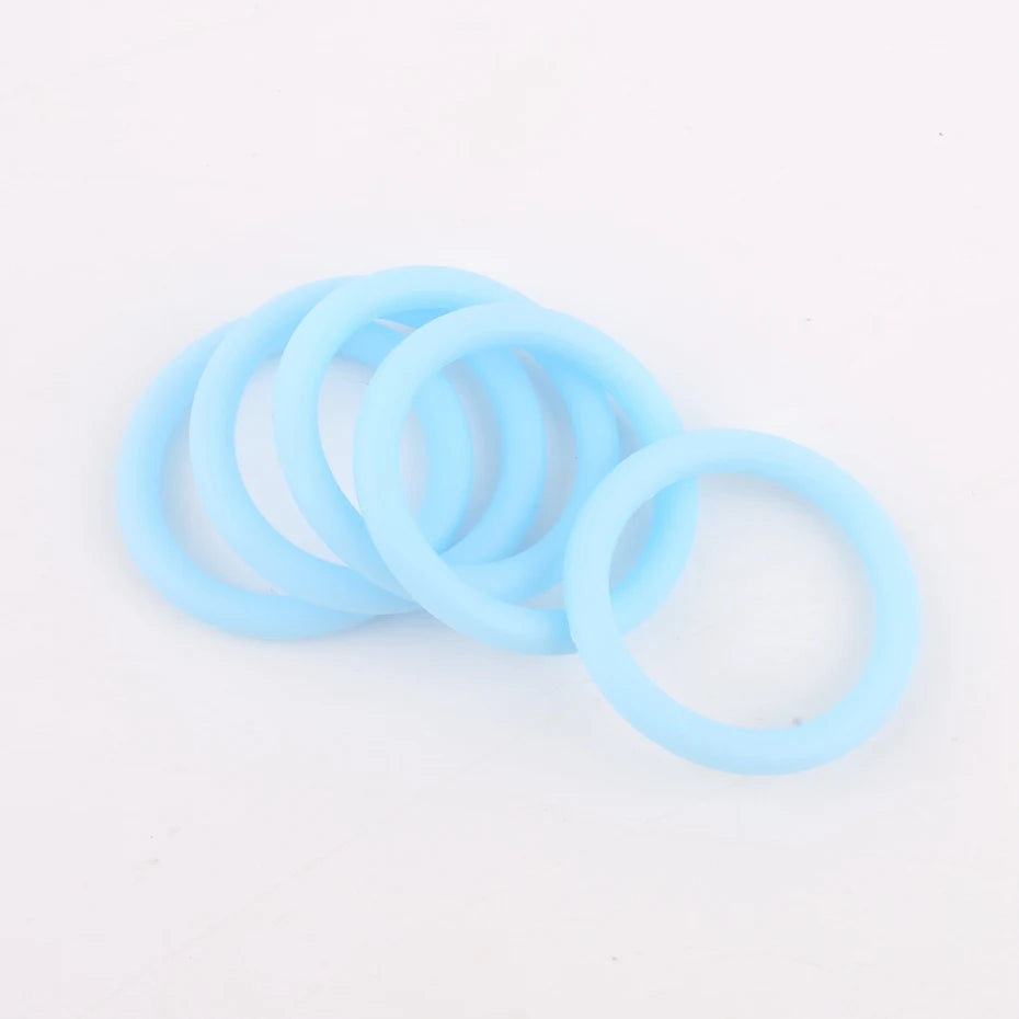 5pcs Rubber Circle 22mm Soother Clip Silicone Ring Baby Accessories Dummy Pacifier Holder Clip Adapter for MAM Ring Baby Teether