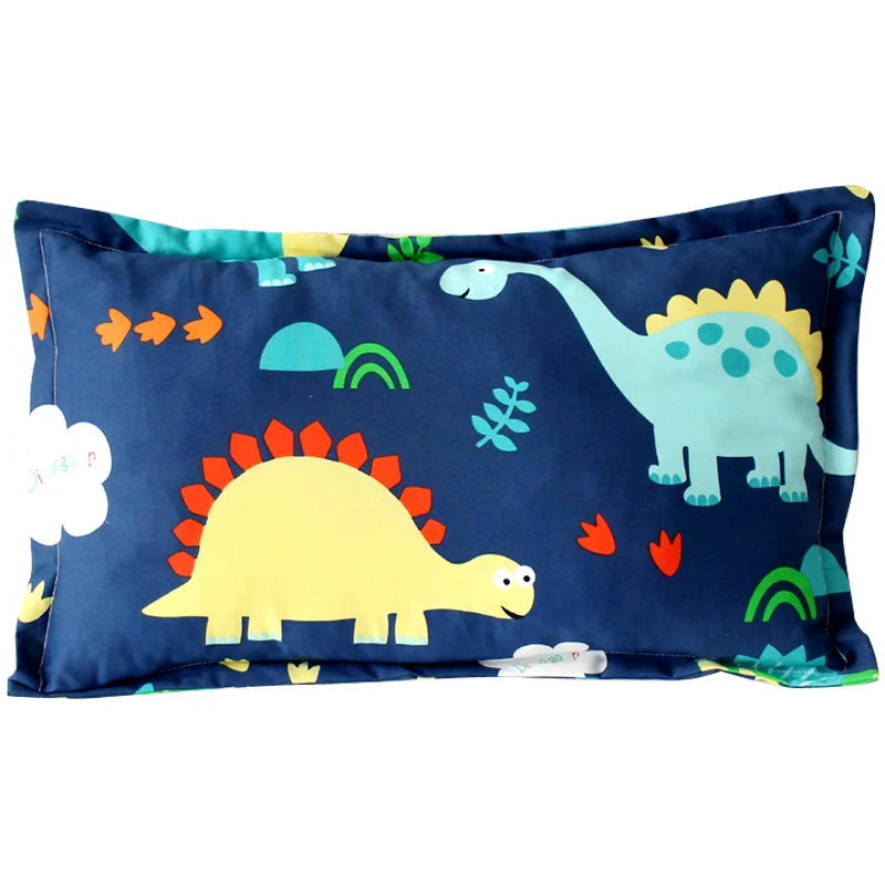 1 Piece Infant Pillowcase 30x50cm 100% Cotton Baby Pillow Cover Cartoon Bedding Replace Anti-dirty Pillow Cases For Kids Toddler