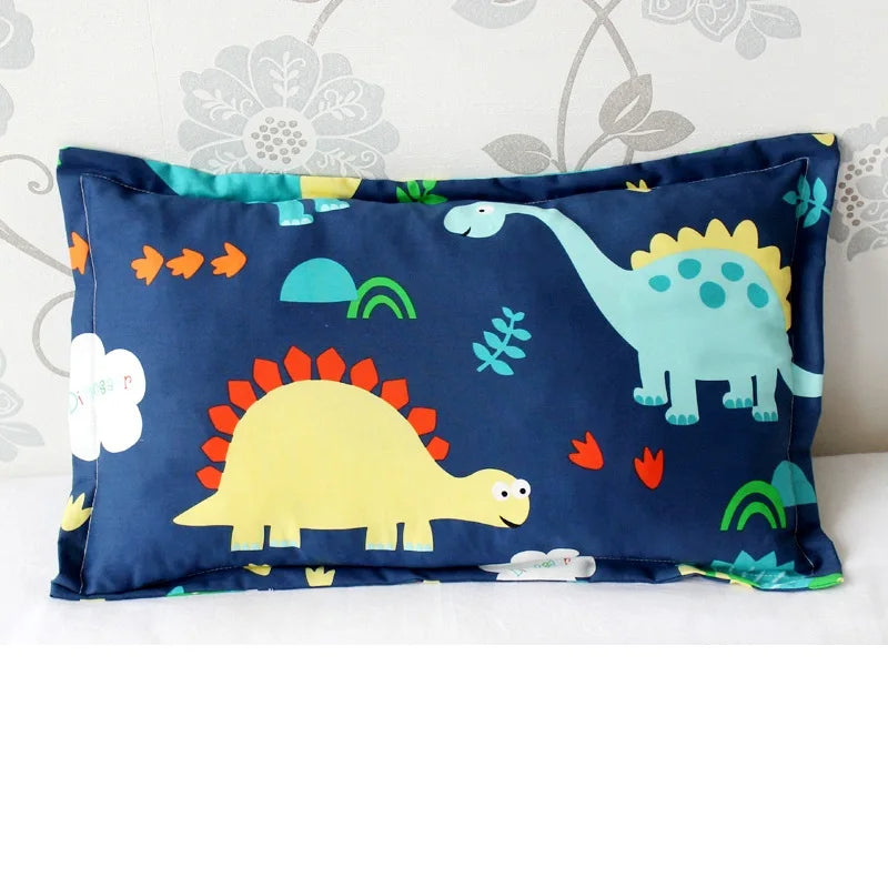 1 Piece Infant Pillowcase 30x50cm 100% Cotton Baby Pillow Cover Cartoon Bedding Replace Anti-dirty Pillow Cases For Kids Toddler