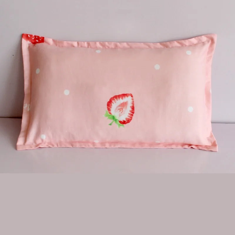 1 Piece Infant Pillowcase 30x50cm 100% Cotton Baby Pillow Cover Cartoon Bedding Replace Anti-dirty Pillow Cases For Kids Toddler
