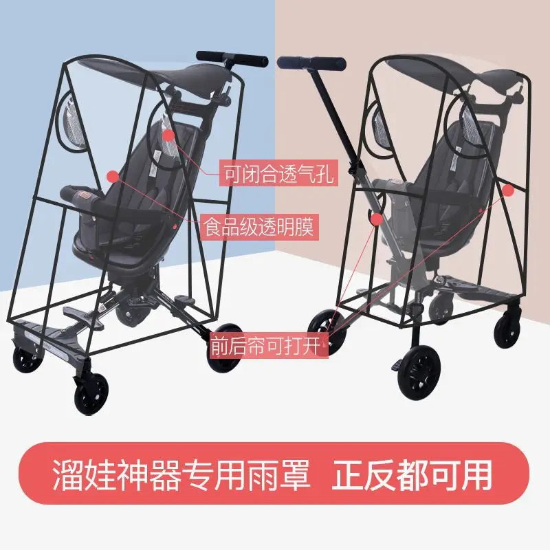 Hot Sale Baby Carriage Rain Cover Universal Stroller Windproof Rainproof Protective Cover Baby Umbrella Car Breathable Poncho