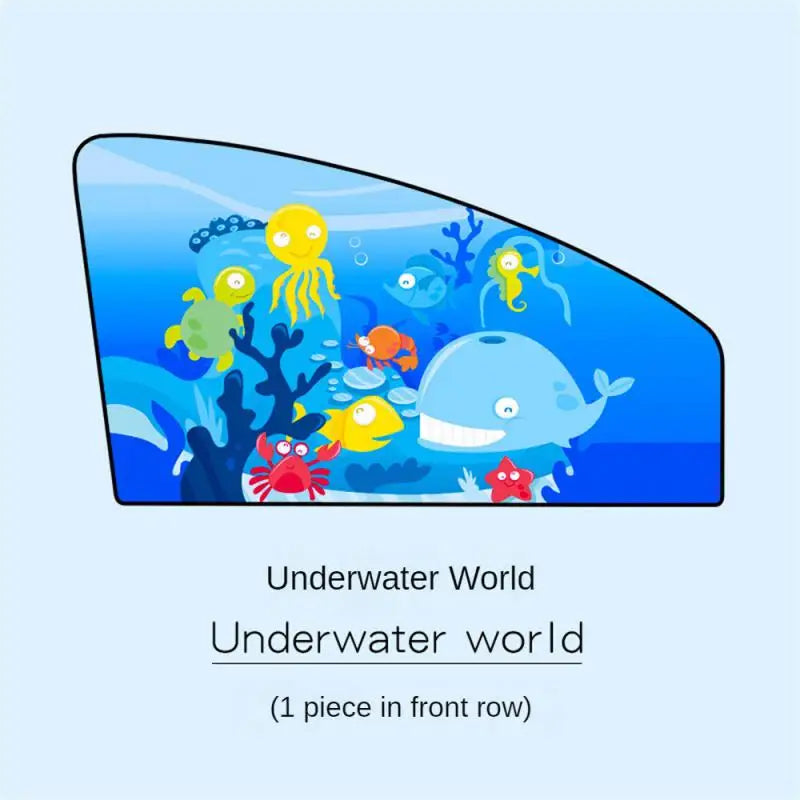 Auto Cartoon Cute Animal Magnet Parasol Side Window Sunshades Windshield Sunshade Auto Window Sunshade Cover For Children Baby