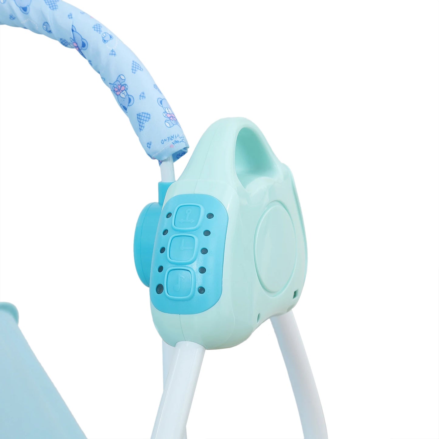 0-18 months Electric Kid Baby Crib Cradle Infant Rocker Auto-Swing Sleeper Bed Cot Bluetooth Blue 25kg