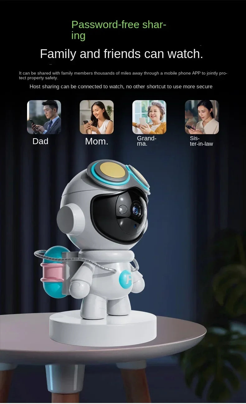 1080P Astronaut Robot Camera IP Wifi Wireless P2P Security Surveillance Night Vision Infrared Home Security Baby Monitor