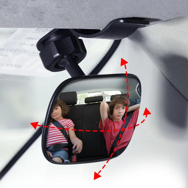 2Pc Mini Safety Car Back Seat Baby View Mirror Adjustable Baby Rear Convex Mirror Car Kids Monitor Car-styling Auto Accessories