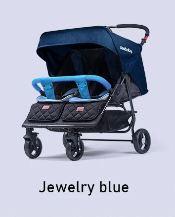 For 0-3 Year Old Baby Double Seats Folding Push Chair Baby Twin Stroller Baby