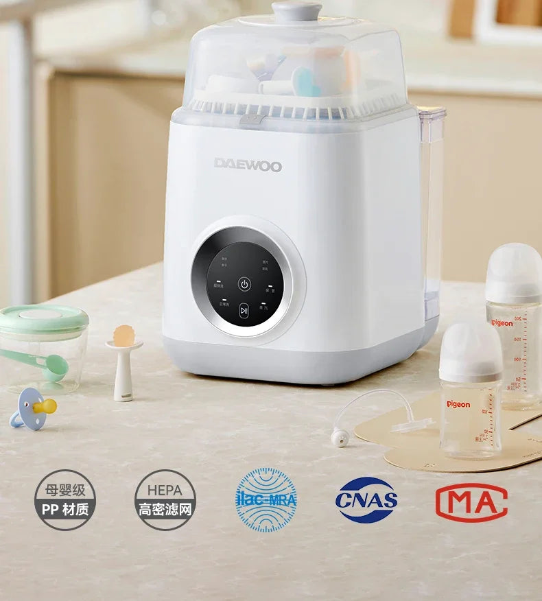 220V Steam Steriliser with Automatic Cleaning and Drying Function for Baby Bottles and Accessories