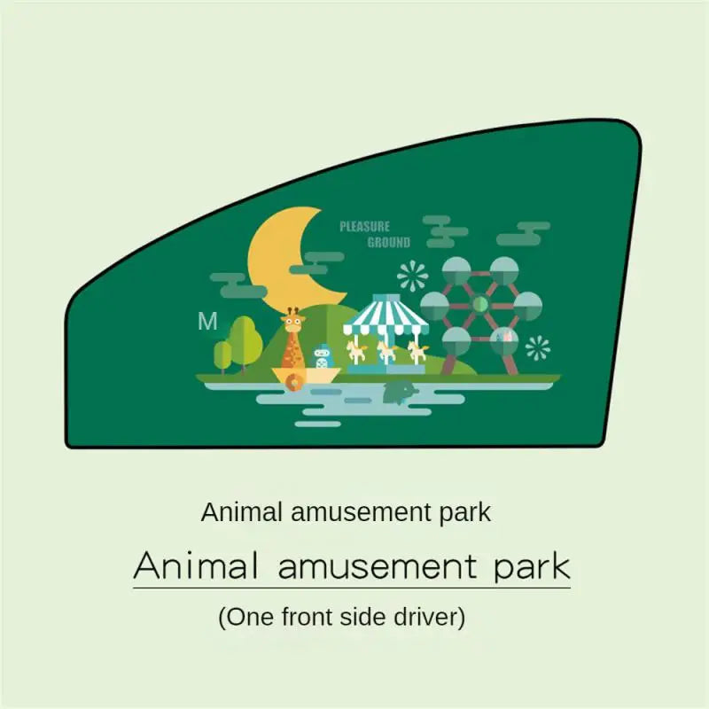 Auto Cartoon Cute Animal Magnet Parasol Side Window Sunshades Windshield Sunshade Auto Window Sunshade Cover For Children Baby