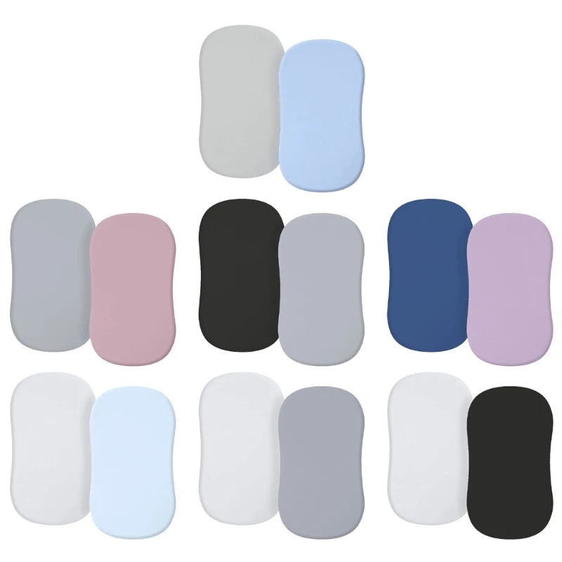 2xBaby Fitted Crib Sheets Mattress Protector Cover Sheet Protectors Infant Toddlers Boys Girls Bedding Accessories Set 1560