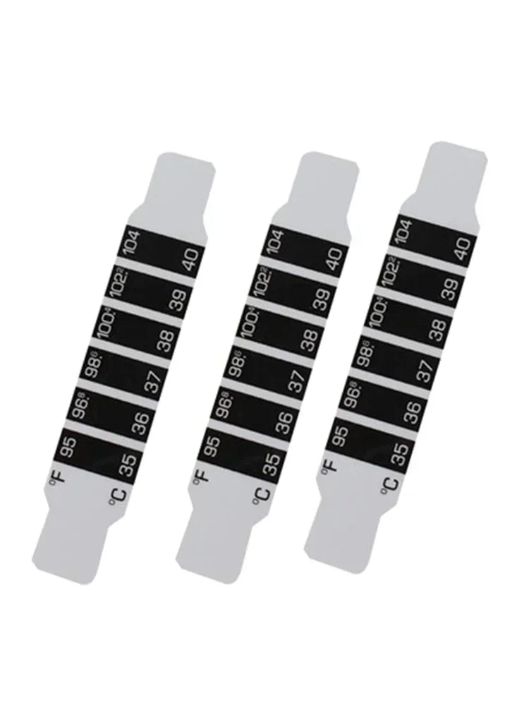 10pcs Forehead Head Strip Thermometer Water Milk Thermometer Fever Body Baby Child Kid Test Temperature Sticker Baby Care