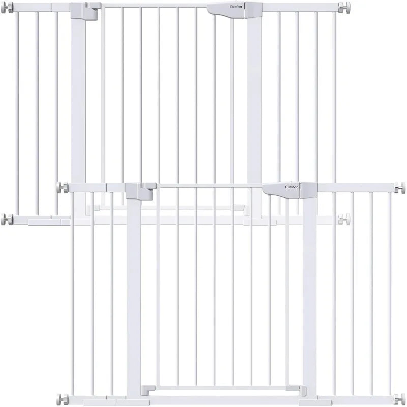 29.7"-51.5" Baby Gate Extra Wide, Safety Dog Gate for Stairs, Easy Walk Thru Auto Close Pet Gates for The House, Doorways