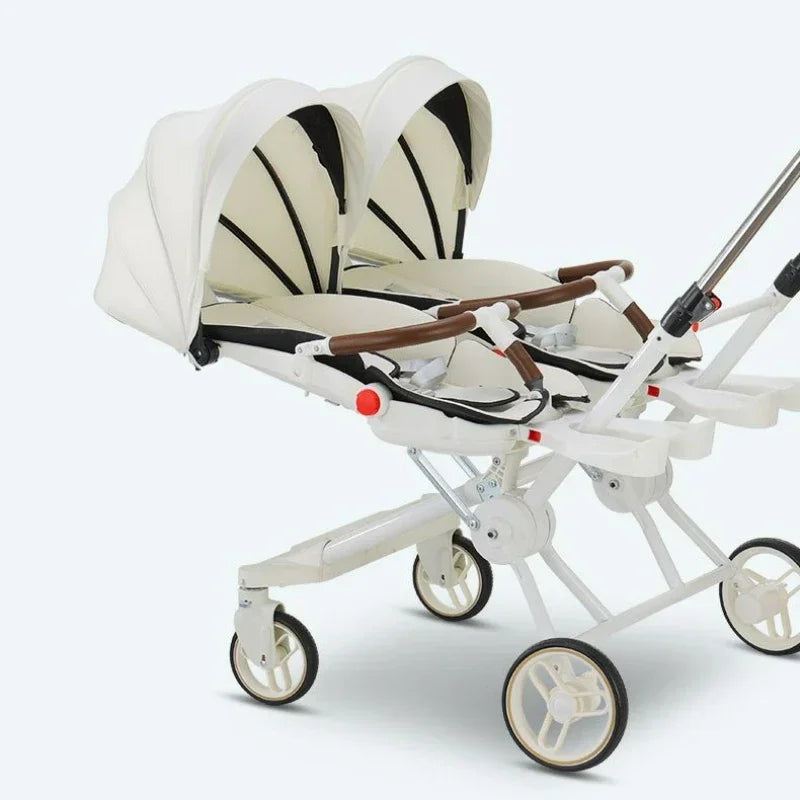 Twin Strollers Double Pushchair Baby Twin Car Lightweight BuggyPram Travel System
