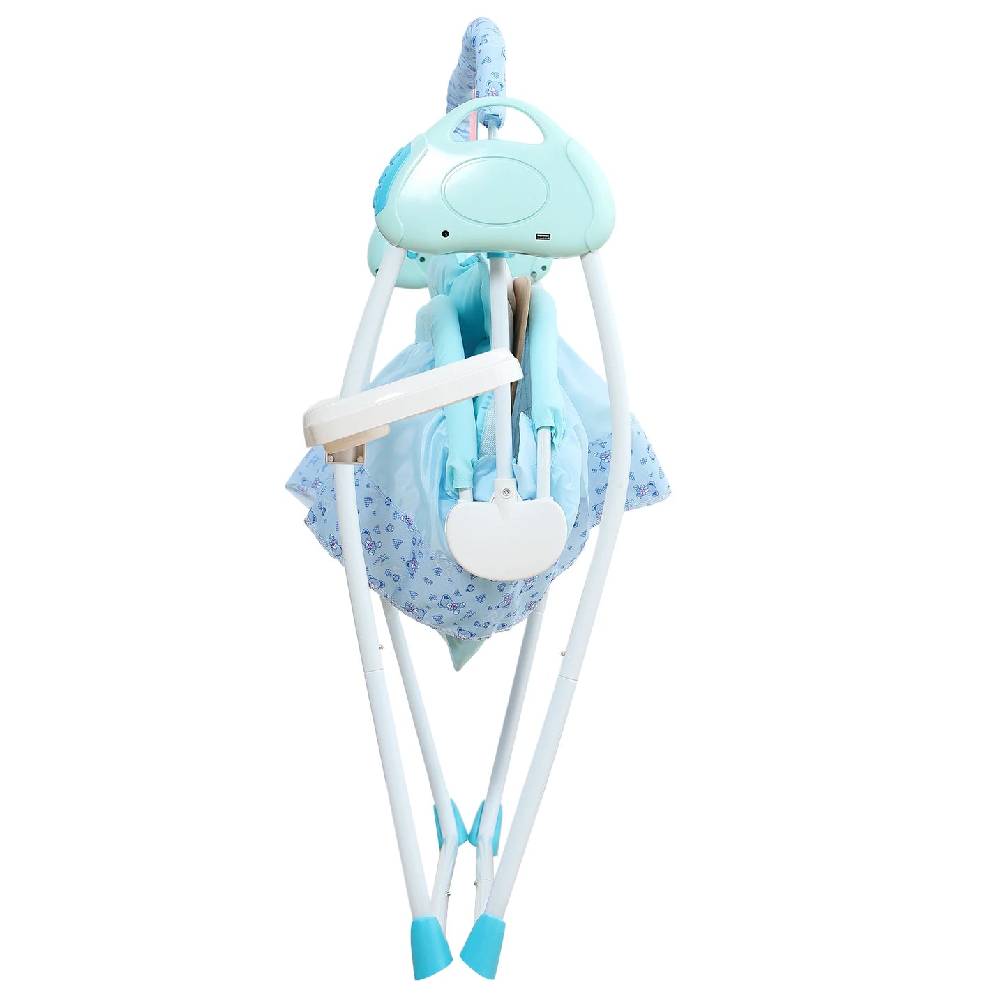 0-18 months Electric Kid Baby Crib Cradle Infant Rocker Auto-Swing Sleeper Bed Cot Bluetooth Blue 25kg