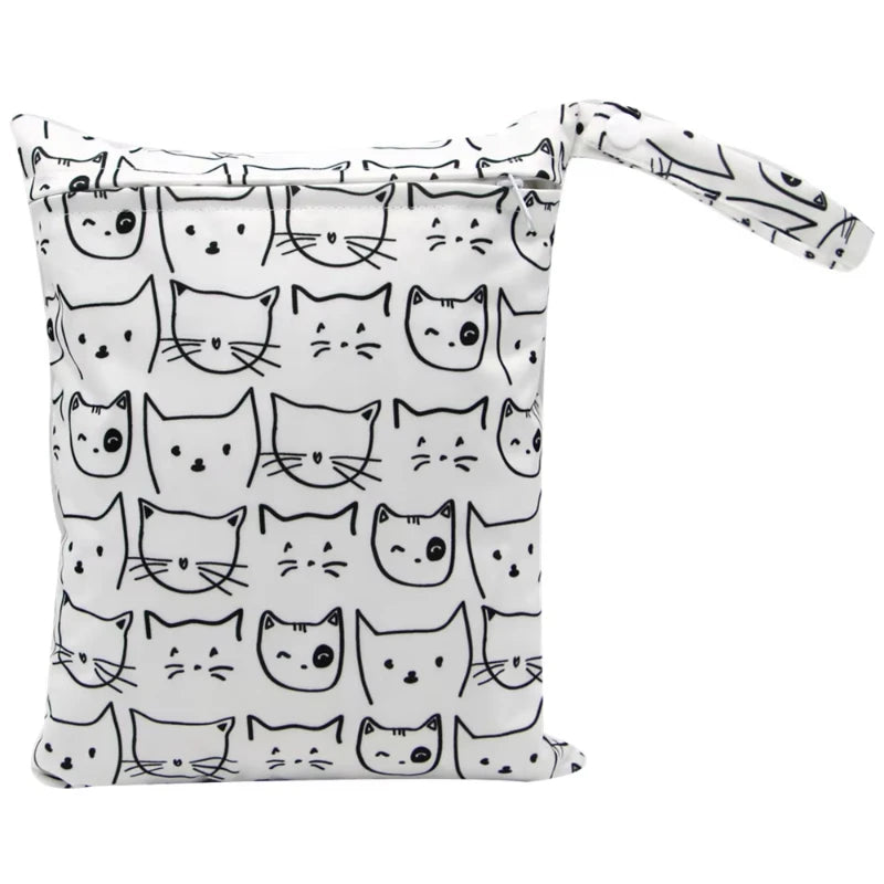 20*25cm Waterproof Wet Bag Diaper Bags Baby Maternity Bag Washable Zipper Diaper Bags Travel Diaper Bag