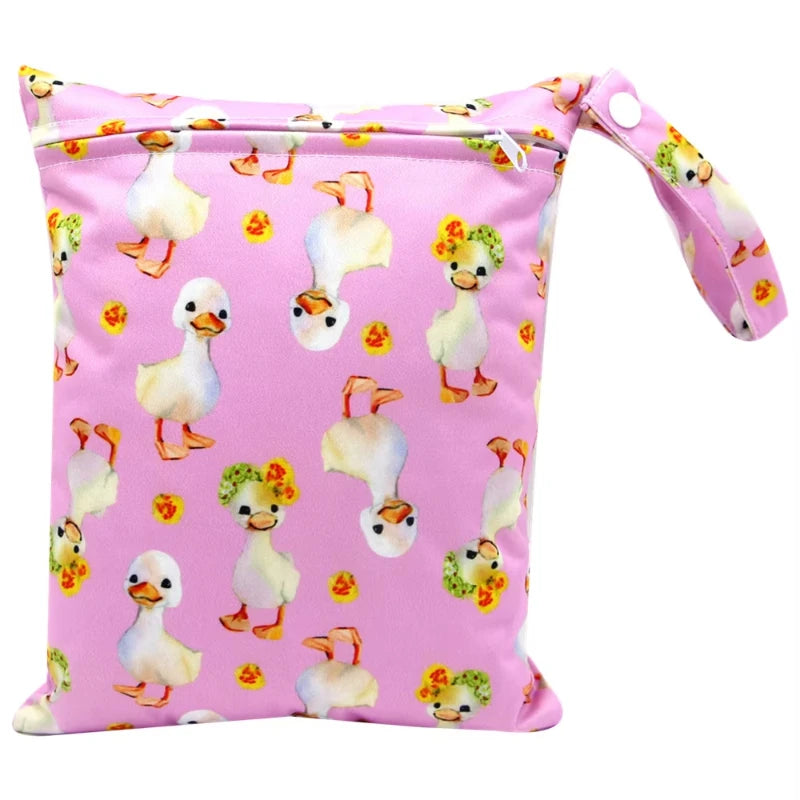 20*25cm Waterproof Wet Bag Diaper Bags Baby Maternity Bag Washable Zipper Diaper Bags Travel Diaper Bag