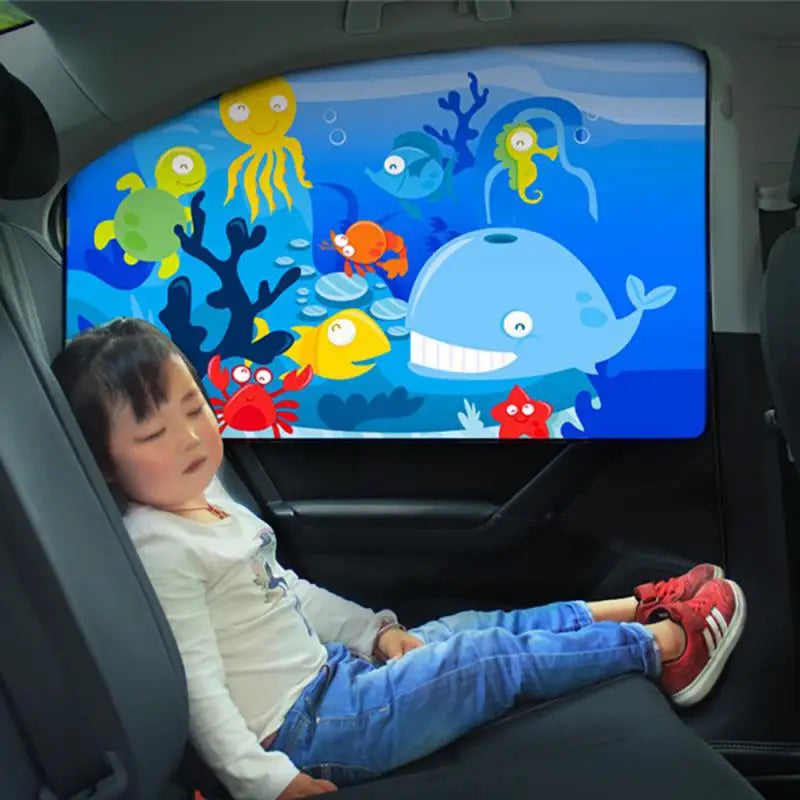 Auto Cartoon Cute Animal Magnet Parasol Side Window Sunshades Windshield Sunshade Auto Window Sunshade Cover For Children Baby