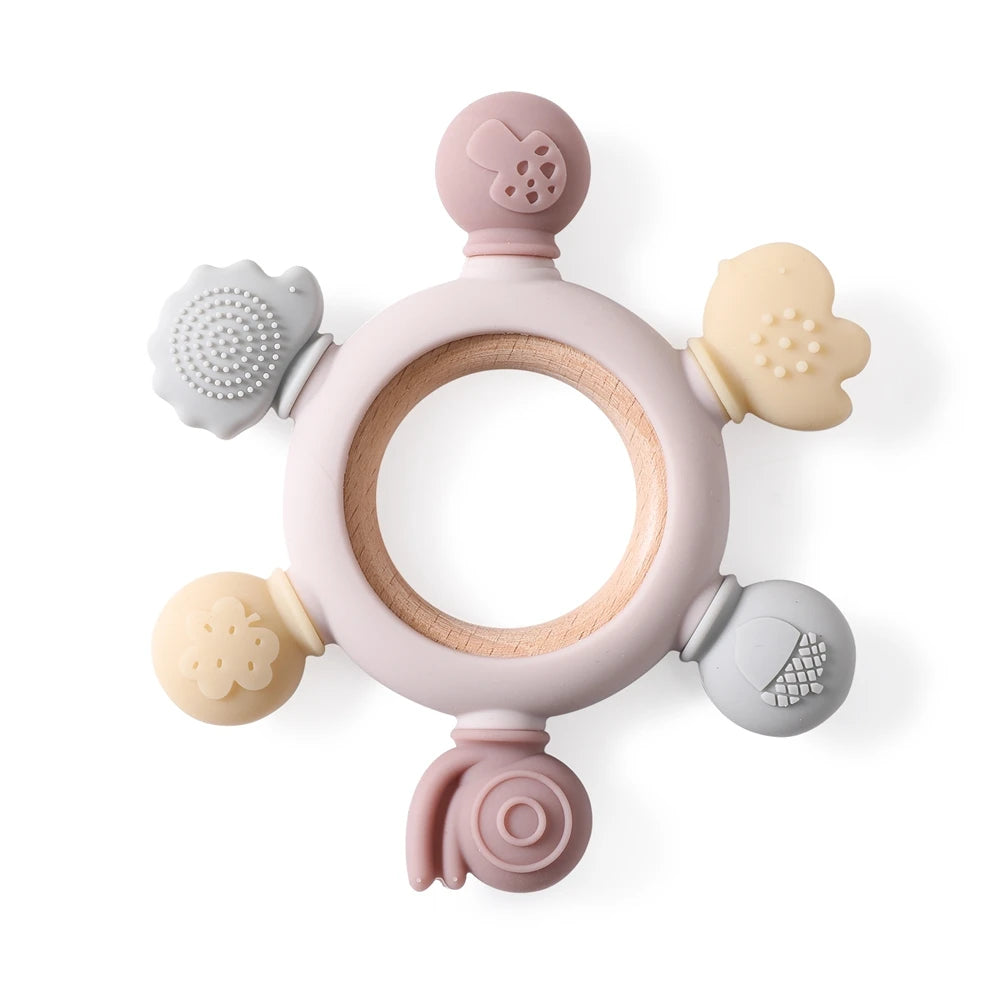 5pcs Rubber Circle 22mm Soother Clip Silicone Ring Baby Accessories Dummy Pacifier Holder Clip Adapter for MAM Ring Baby Teether