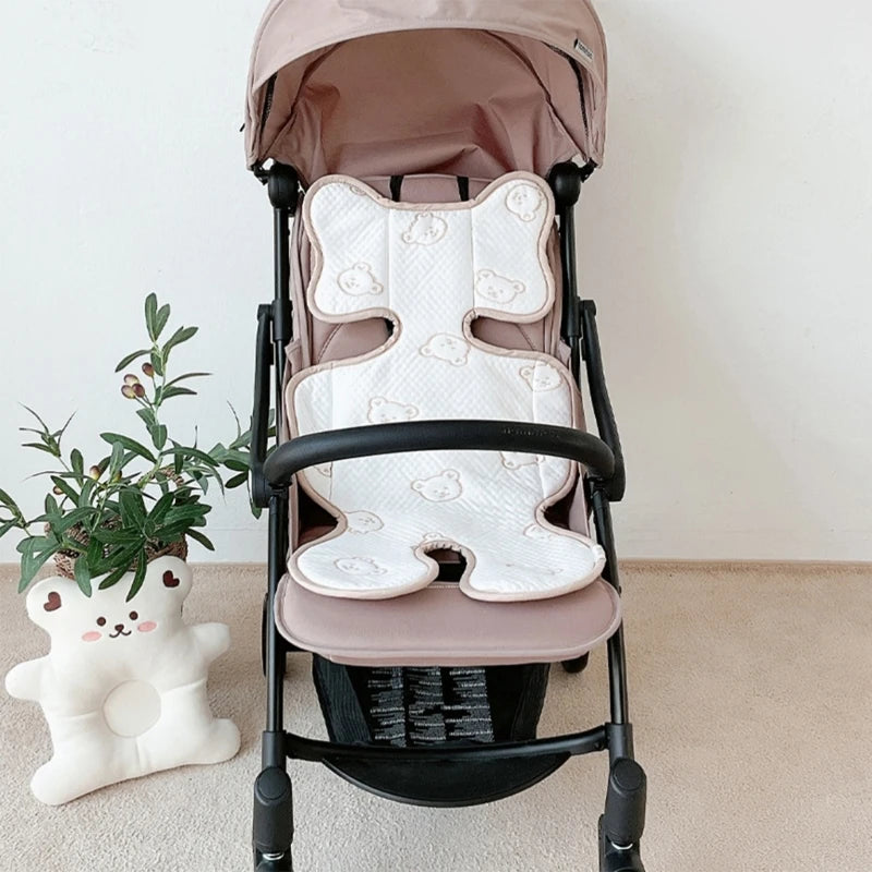 Y1UB Pushchair Cusion Cooling Pad Liner Toddlers Pram Breathable Pad