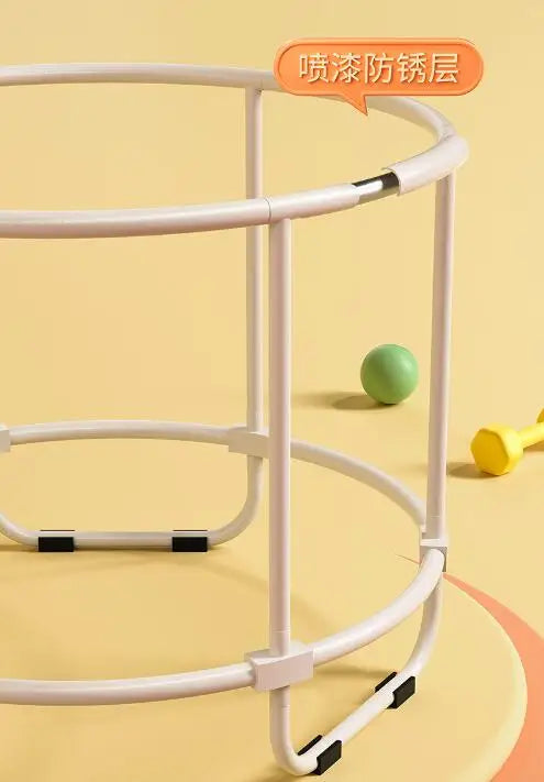 140cm Diameter Indoor Baby Jumping bed Guard net Bouncing bed Kids' Trampoline With Safety handrails