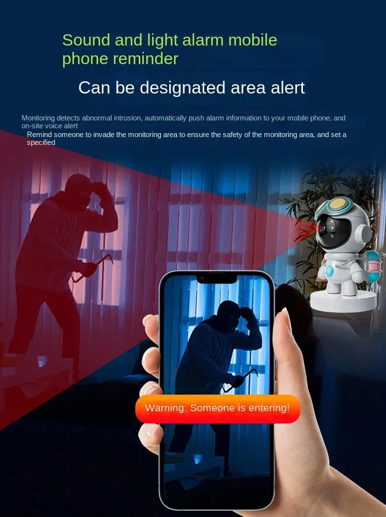 1080P Astronaut Robot Camera IP Wifi Wireless P2P Security Surveillance Night Vision Infrared Home Security Baby Monitor