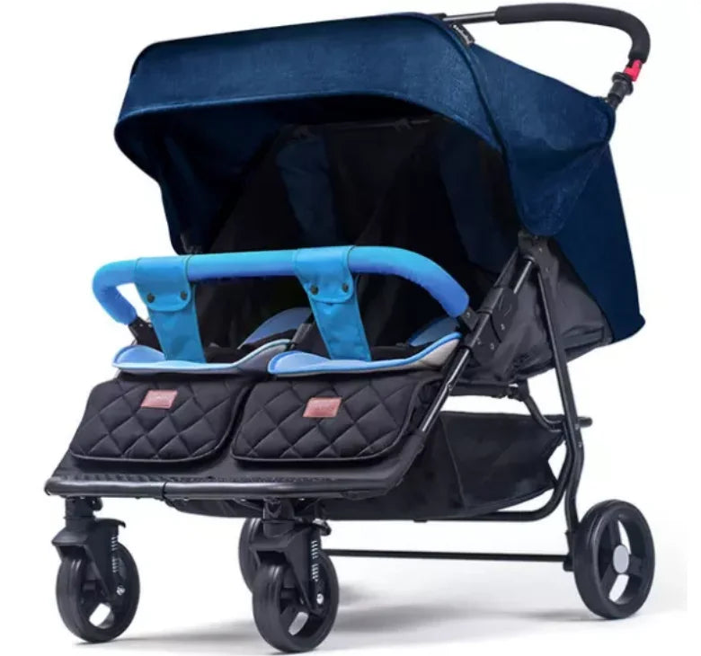 For 0-3 Year Old Baby Double Seats Folding Push Chair Baby Twin Stroller Baby