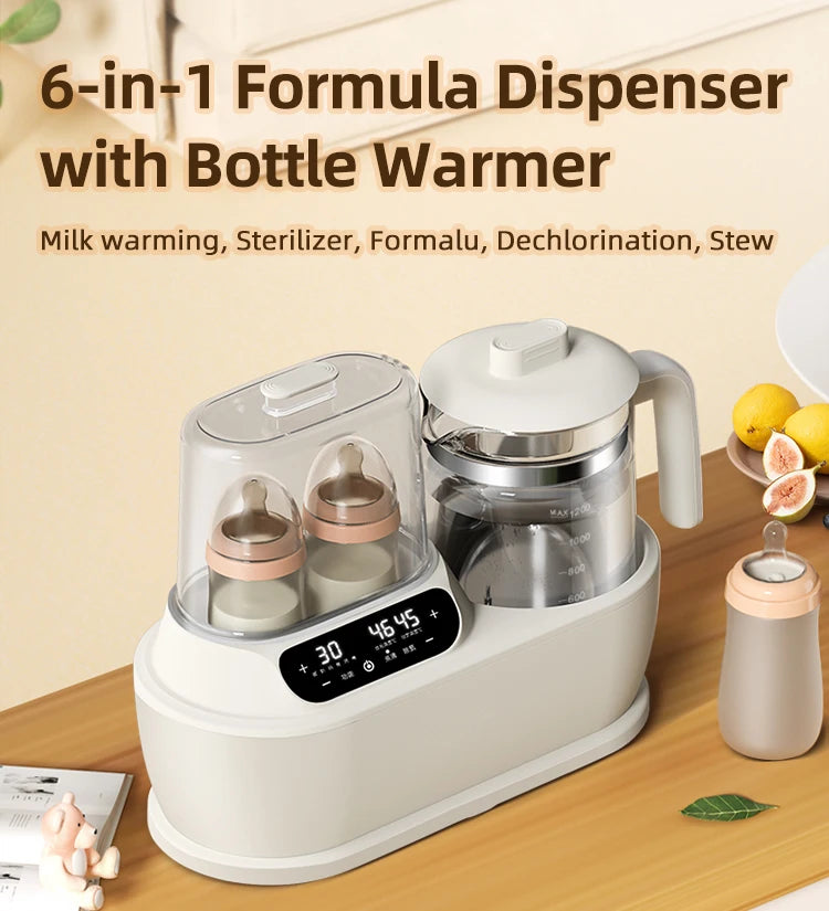 2022 New electric milk glass kettle custom portable warmer bottle steam steriliser and baby food heater in india