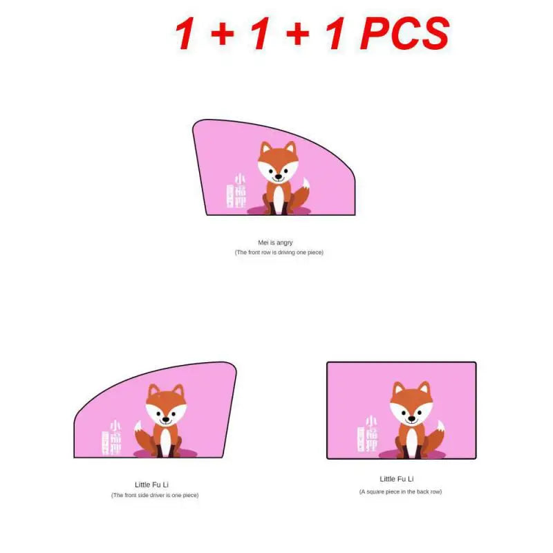 Auto Cartoon Cute Animal Magnet Parasol Side Window Sunshades Windshield Sunshade Auto Window Sunshade Cover For Children Baby