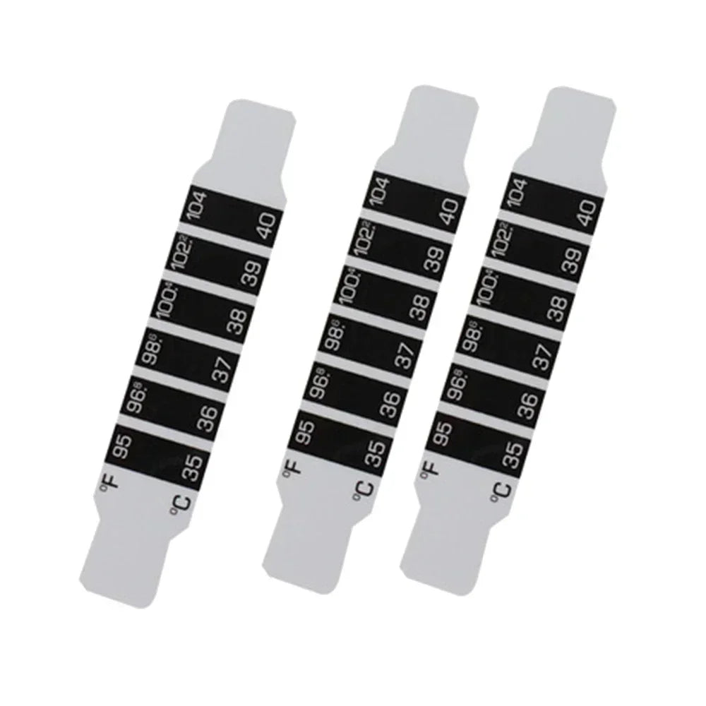 10pcs Forehead Head Strip Thermometer Water Milk Thermometer Fever Body Baby Child Kid Test Temperature Sticker Baby Care