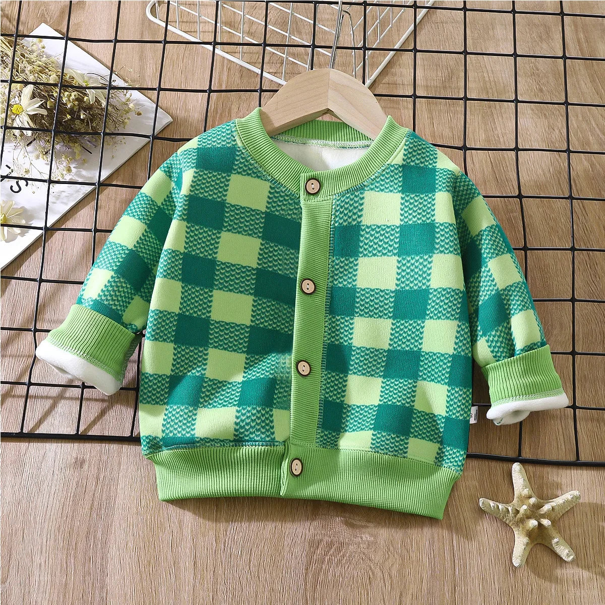2024 New Knitted Jacket Boys and Girls Must-have Thick Warm Cardigan Autumn and Winter Girls Sweater Baby Boy Sweater