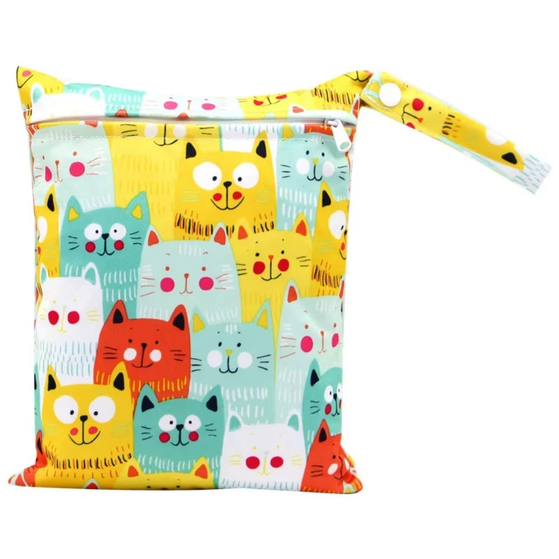 20*25cm Waterproof Wet Bag Diaper Bags Baby Maternity Bag Washable Zipper Diaper Bags Travel Diaper Bag