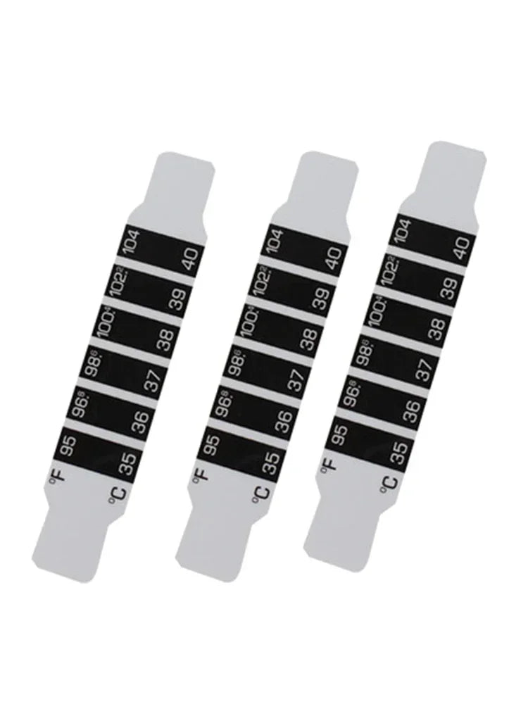 10pcs Forehead Head Strip Thermometer Water Milk Thermometer Fever Body Baby Child Kid Test Temperature Sticker Baby Care