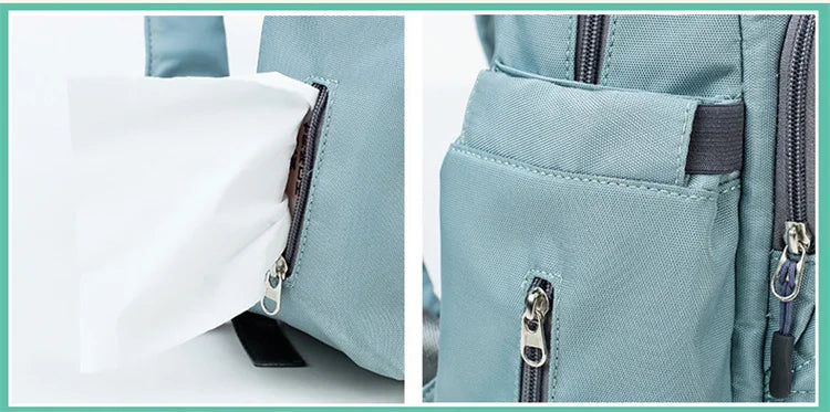 Amiqi NEW Multi Functional Baby Bags Changing Station Portable Baby Bed Travel Bassinet Folding Crib Shade Cloth Changing Pad