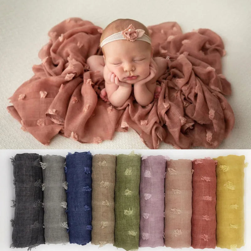 1pcs Baby photo props Wrap knitted baby blanket swaddle photo baby accessories