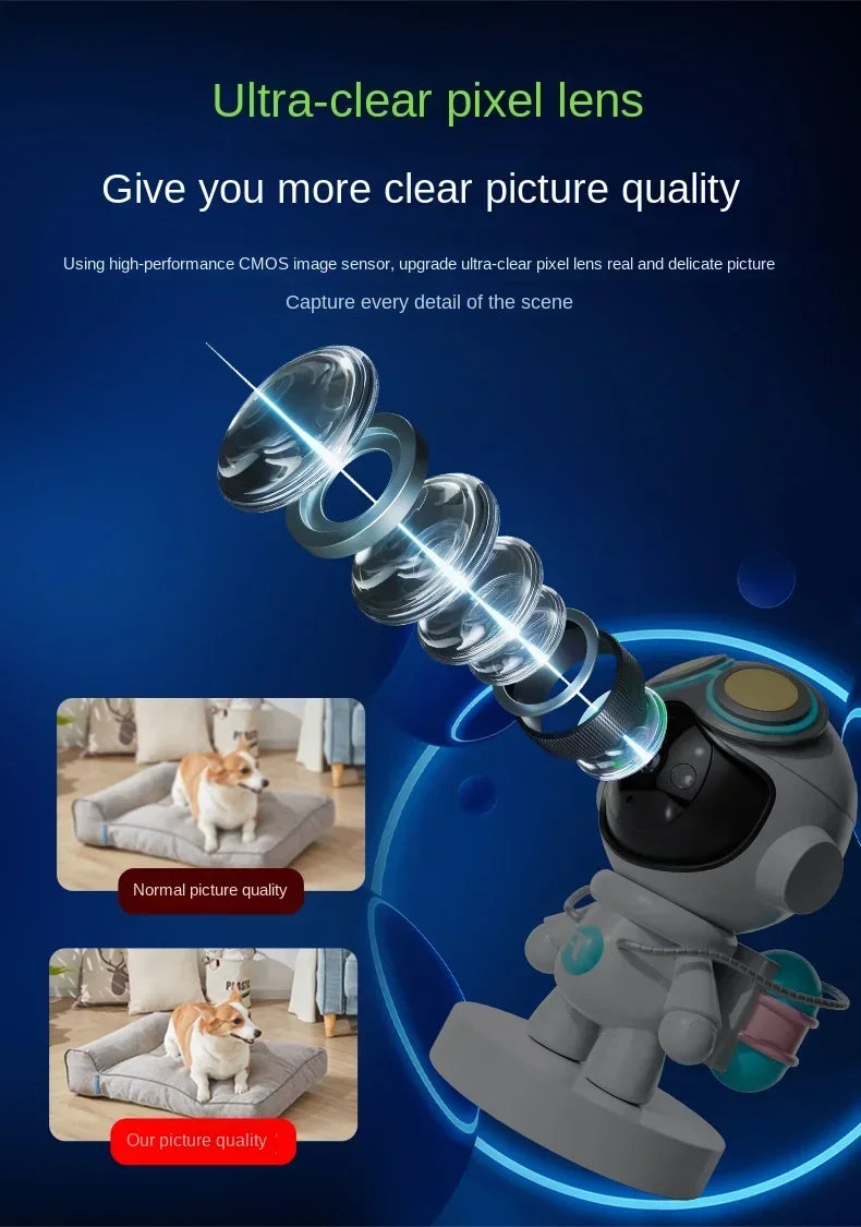 1080P Astronaut Robot Camera IP Wifi Wireless P2P Security Surveillance Night Vision Infrared Home Security Baby Monitor
