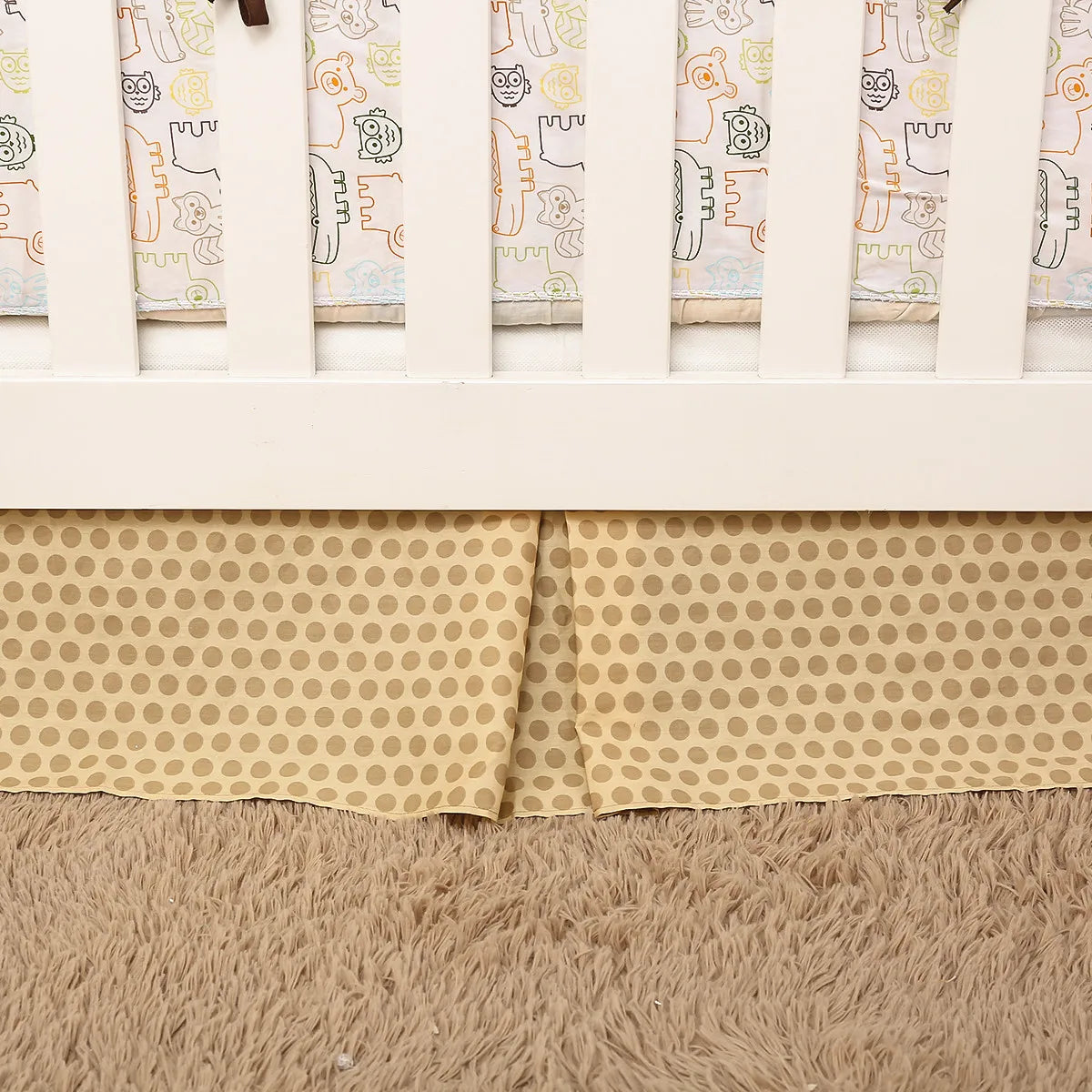 3Pcs Jungle theme Baby Cot Bedding Set baby boy nursery bedding set kit berço pra bebê (Baby Comforter Fitted Sheet Crib Skirt)