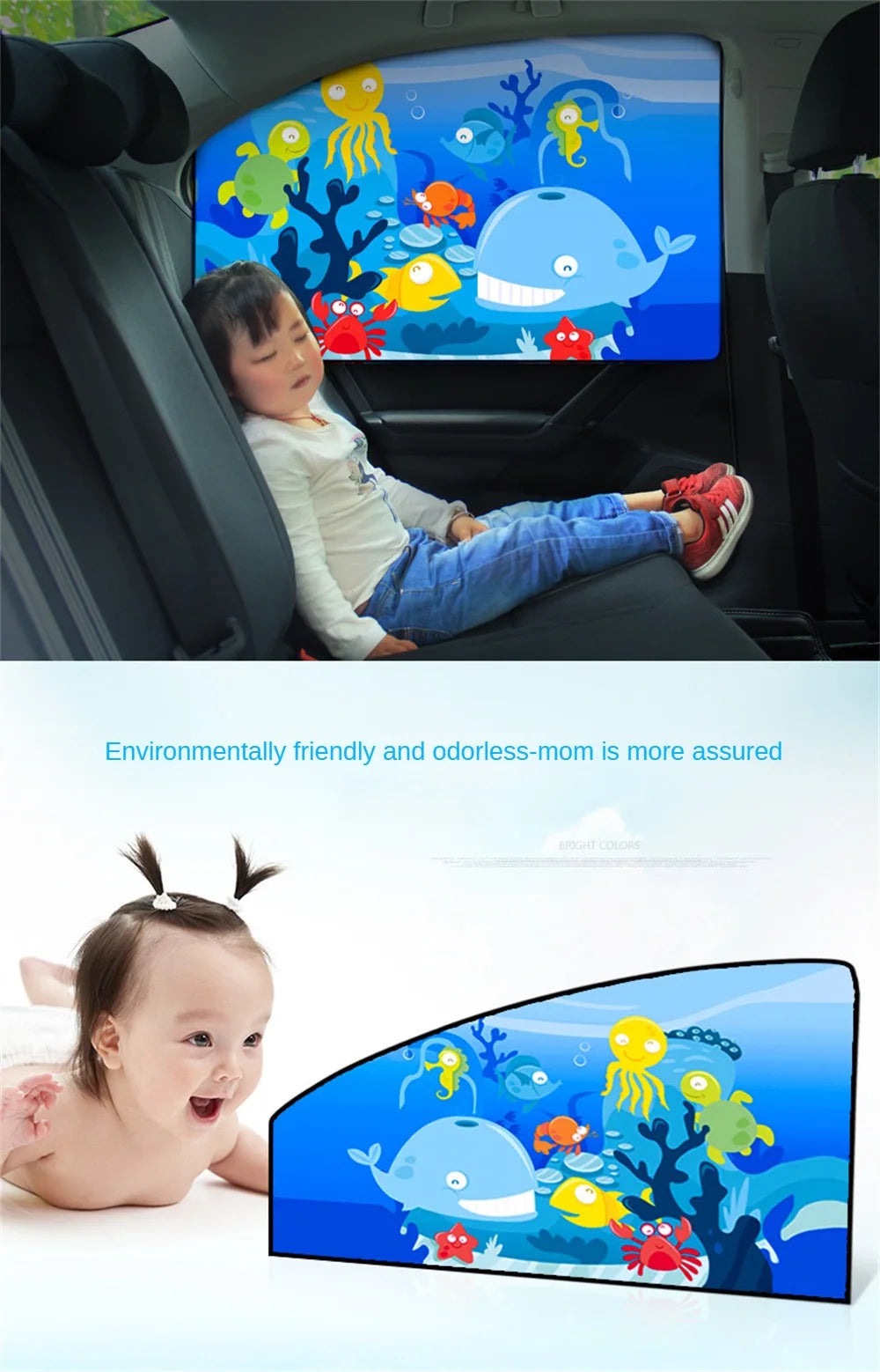Auto Cartoon Cute Animal Magnet Parasol Side Window Sunshades Windshield Sunshade Auto Window Sunshade Cover For Children Baby