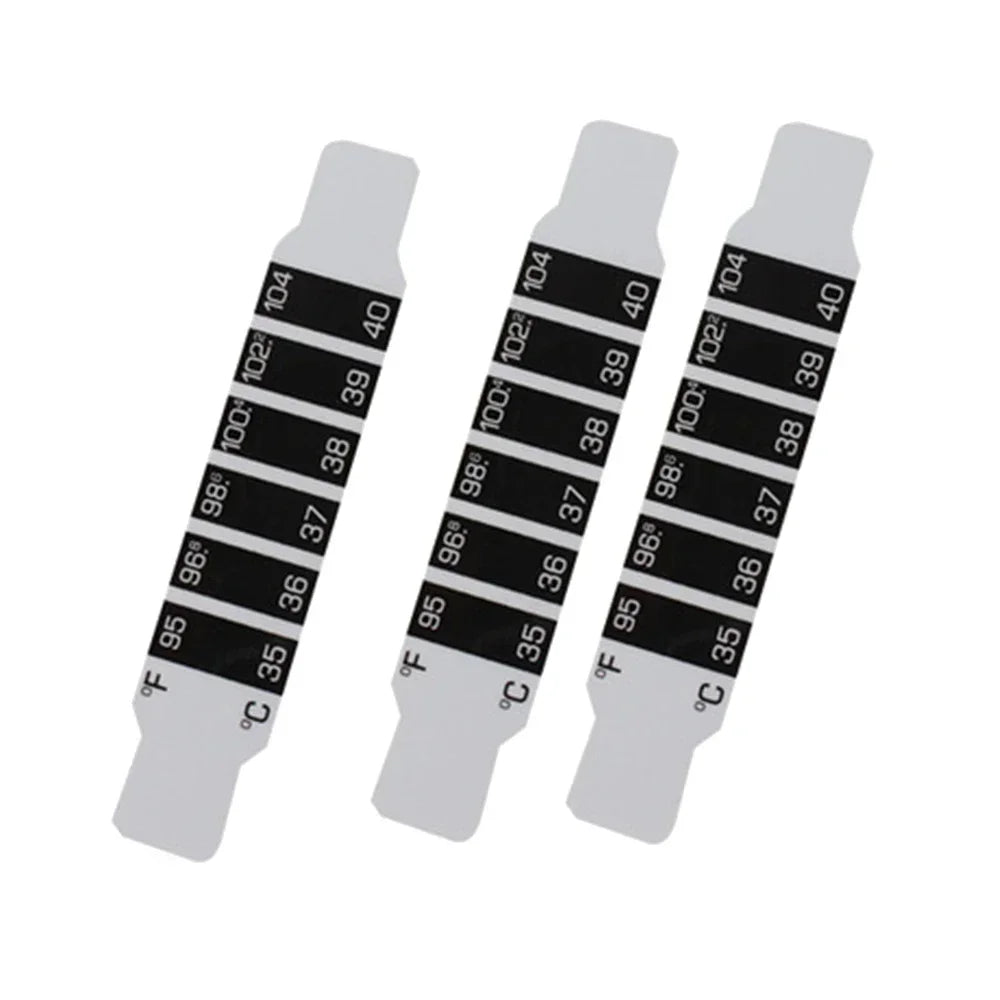 10pcs Forehead Head Strip Thermometer Water Milk Thermometer Fever Body Baby Child Kid Test Temperature Sticker Baby Care