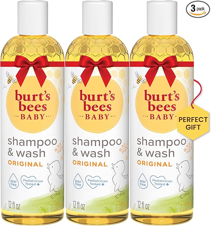 Baby Shampoo & Wash, Tear Free Soap, Natural Baby Care, Original,12 Ounce (Pack of 3)
