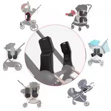 Buggy Adapter For Cybex Priam 3/4 Mios 2/3 Eezy Balios S Melio Stroller Car Seat Converter Pushchair Baby Basket Bracket