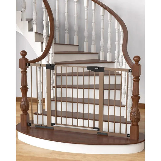 29.7"-51.5" Baby Gate Extra Wide, Safety Dog Gate for Stairs, Easy Walk Thru Auto Close Pet Gates for The House, Doorways